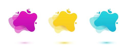 Colorful abstract shapes for designs vector