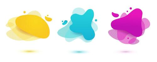 Colorful abstract shapes vector