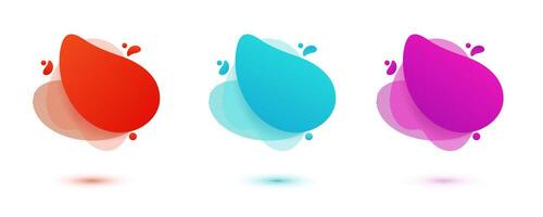 Liquid amoeba forms creating dynamic movement in bright tones. Perfect banner or flyer base for creative presentations. vector