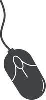 computer mouse icon isolated on white background vector