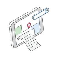 Have a look at this isometric icon of find location vector