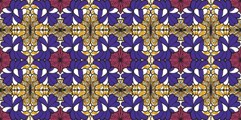 African ethnic blue pattern . seamless beautiful Kitenge, chitenge, dutch wax style. fashion design in colorful. Geometric abstract motif. commonly known as Ankara prints, African wax prints.