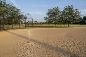 first base to home plate on diamond one at dawn photo