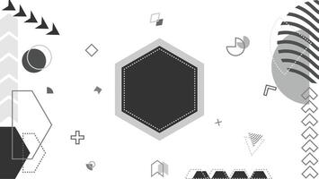 Geometry flat background vector