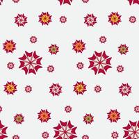 Colorful floral pattern design vector