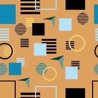 Colorful geometric pattern design vector