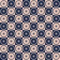 Navy and peach geometric pattern vector