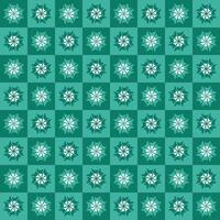 a green and white pattern with stars on it vector