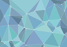 Modern low poly background with connecting lines and dots vector