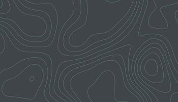 Minimal Topographic Lines on Dark Background vector