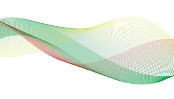 Abstract Wave Background with Gradient Lines vector