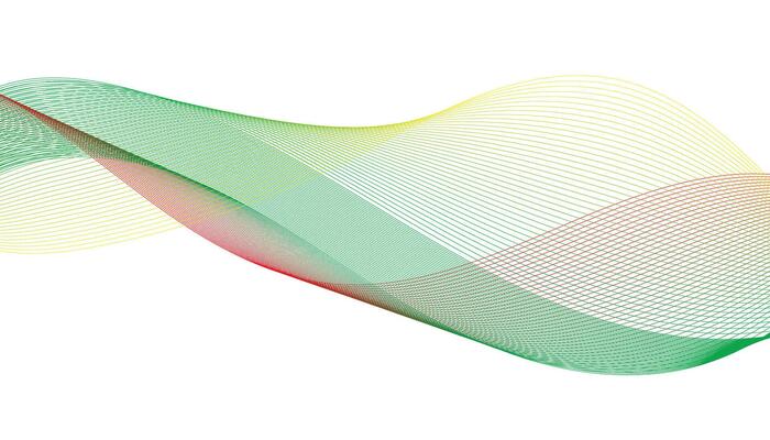 Abstract Wave Background with Gradient Lines