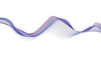 Purple and Pink Abstract Wave Background, Smooth Flowing Gradient Lines vector