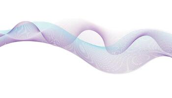 Wave Background with Gradient Lines vector