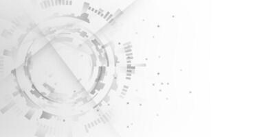 Abstract technology background with circles and lines vector