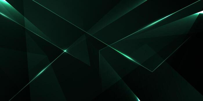 Abstract green background with triangles vector