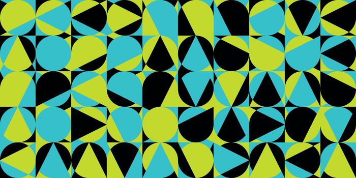 Modern circle triangle pattern design vector