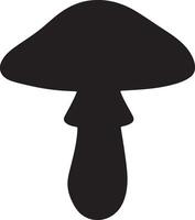 Traditional boletus mushroom silhouette style for rustic branding vector