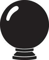 Clean Crystal Ball Drawing for Graphic Designers vector
