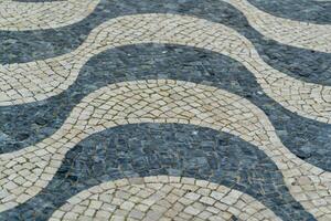 Unique Cobblestone Patterns on Calcada in Portugal Reveal Traditional Craftsmanship photo