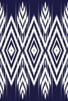 Abstract geometric Ikat pattern seamless for silk, clothing, textile, fabric vector
