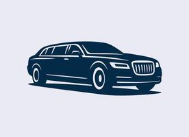 Limousine Logo Luxury Car Service Emblem Design vector