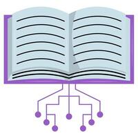 Digital Knowledge Book vector
