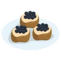 Caviar On Toast vector