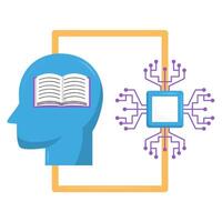 Artificial Intelligence Education vector