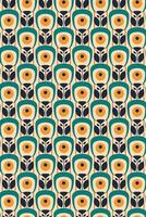 Green Yellow Robot Head Style Pattern vector