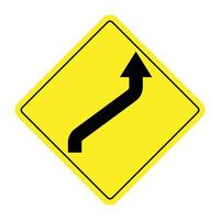 The Illustration of Reverse Curve vector