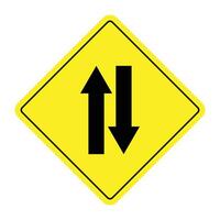 The Illustration of Two Way vector
