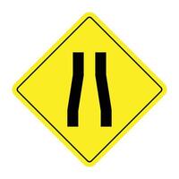 The Illustration of Road Narrow from Both Side vector