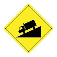 The Illustration of Downgrade Ahead vector