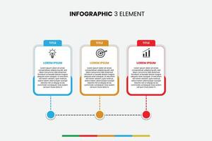 infographic element with four steps and arrows vector