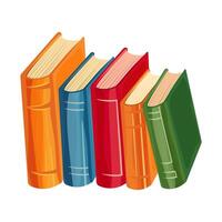 Stack of books vector