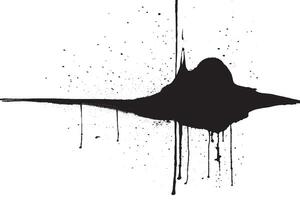 High-resolution black ink splatter with drips and grunge texture. Perfect for edgy designs, posters, tattoos, and abstract art backgrounds. Free for personal and commercial creative use. vector