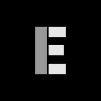 E letter modern simply logo design vector