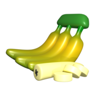 Banana 3D Icon Illustration png