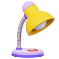 A vibrant illustration of a modern desk lamp, exuding a sense of contemporary design and functionality. It's perfect for adding a touch of minimalist charm to any workspace png