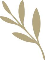 golden-brown botanical branch vector