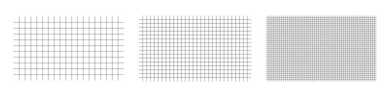 Square net line background set vector