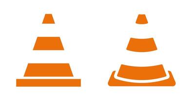 Traffic cone icon. safety, construction vector