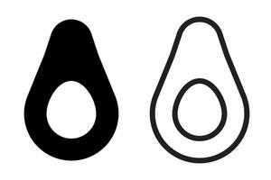 Avocado icon symbol simple design. vector