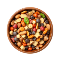 A bowl full of mixed nuts and other nuts png