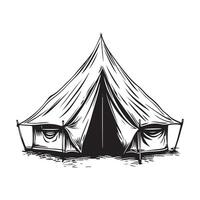 Arabian Tent Isolated on White Background Stock vector