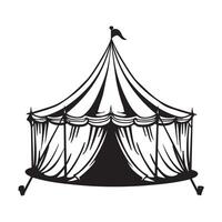 Arabian Tent image. Black and white Arabian Tent vector
