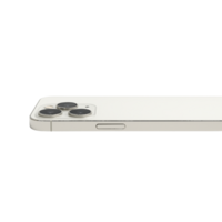 White smartphone camera detail isolated on a transparent background mobile phone png
