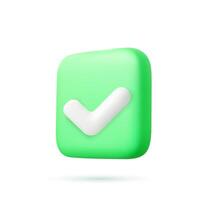 3d Realistic Right Button. vector