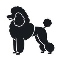 Silhouette of a Standard Poodle Dog vector